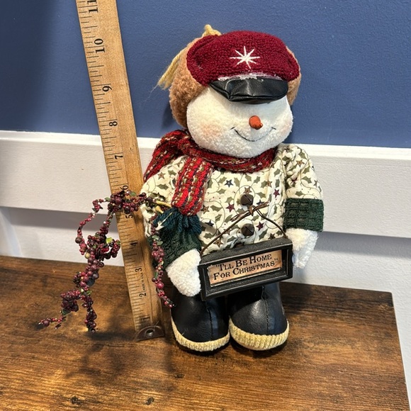 Snowman decor “I’ll be home for Christmas” - Picture 5 of 6